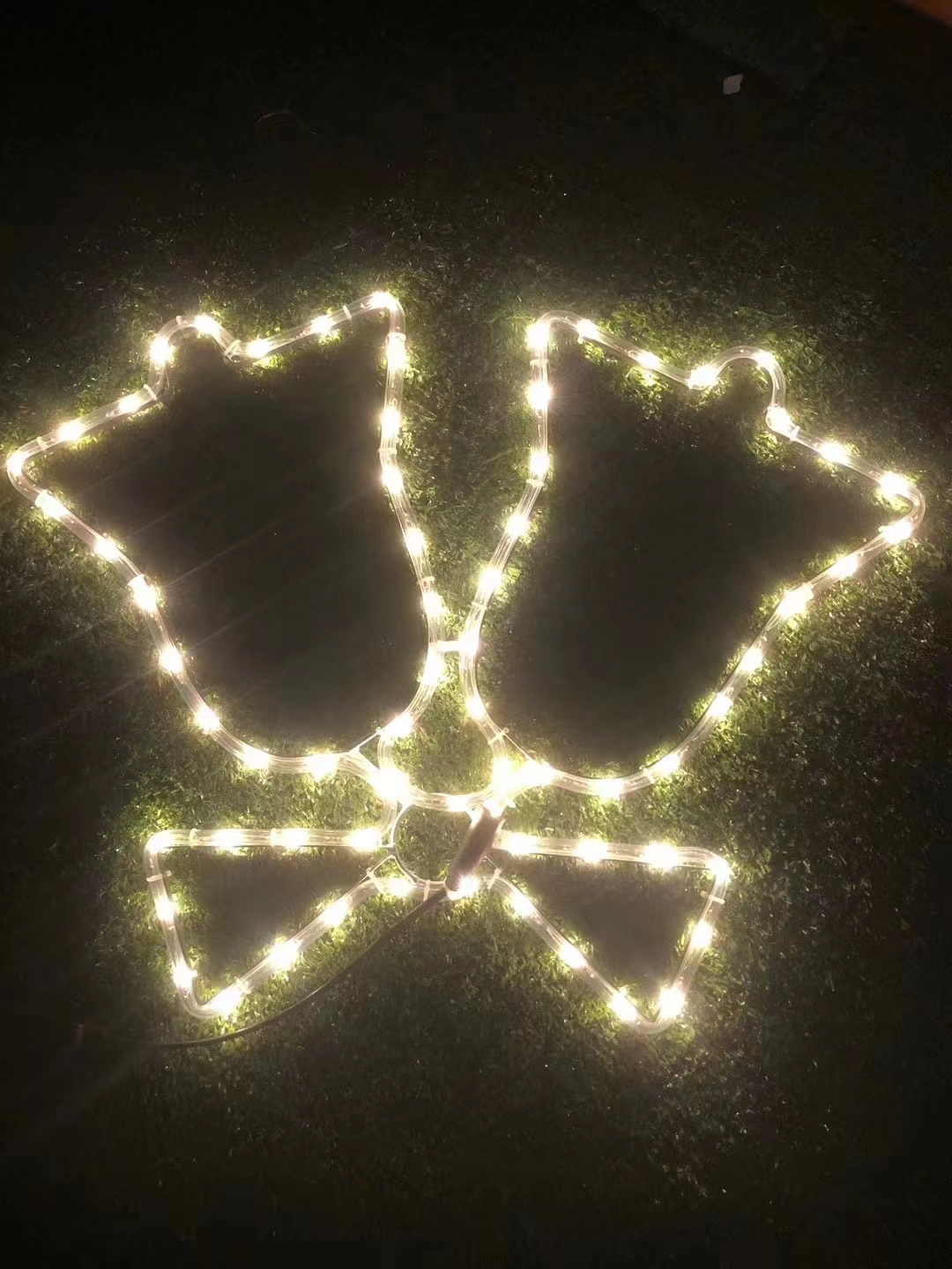 Factory direct sales of Christmas outdoor engineering decorative lights, LED landscape lights, 2D snowflake pattern flat shape lights Specification image