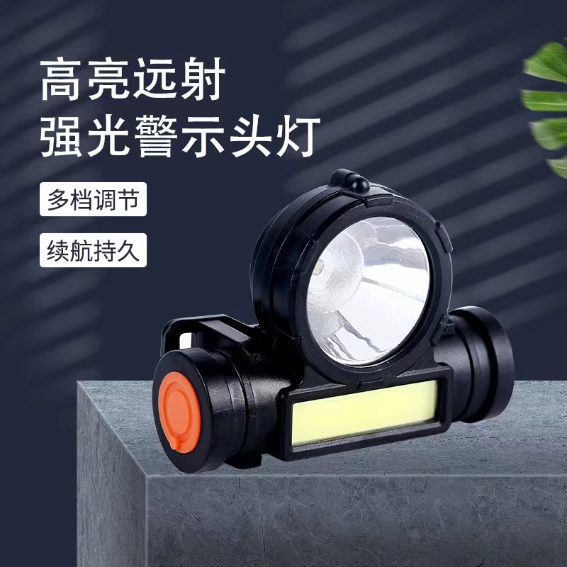 跨境户外照明头灯/强光充电超亮头戴式夜/LED应急灯探照灯 产品图