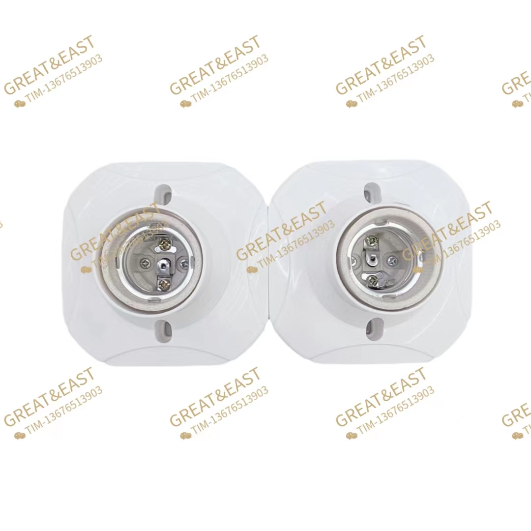 电工产品四边形塑料房顶灯灯头