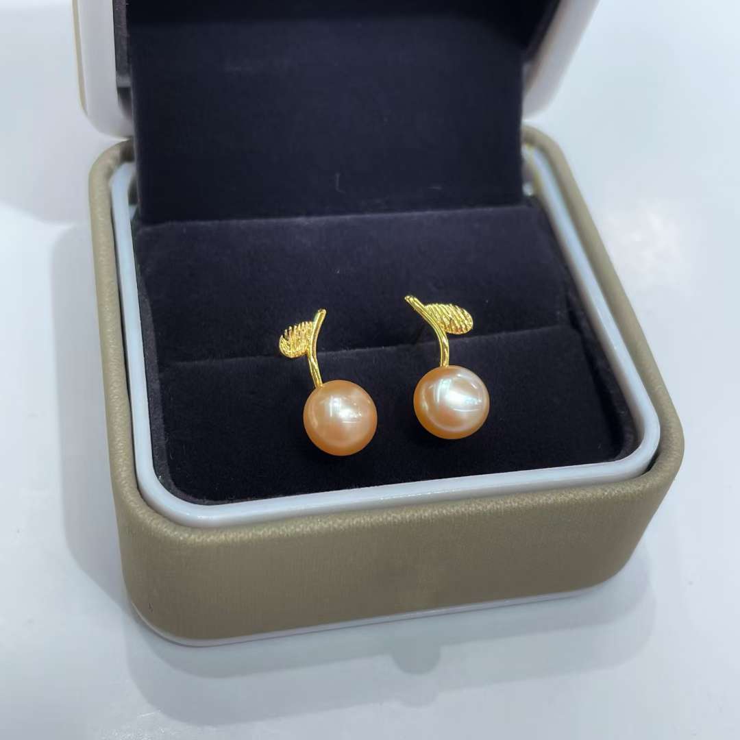 天然珍珠耳钉925银针堪比akoya小养耳洞镜面强光天然淡水珍珠耳钉耳饰详情图6