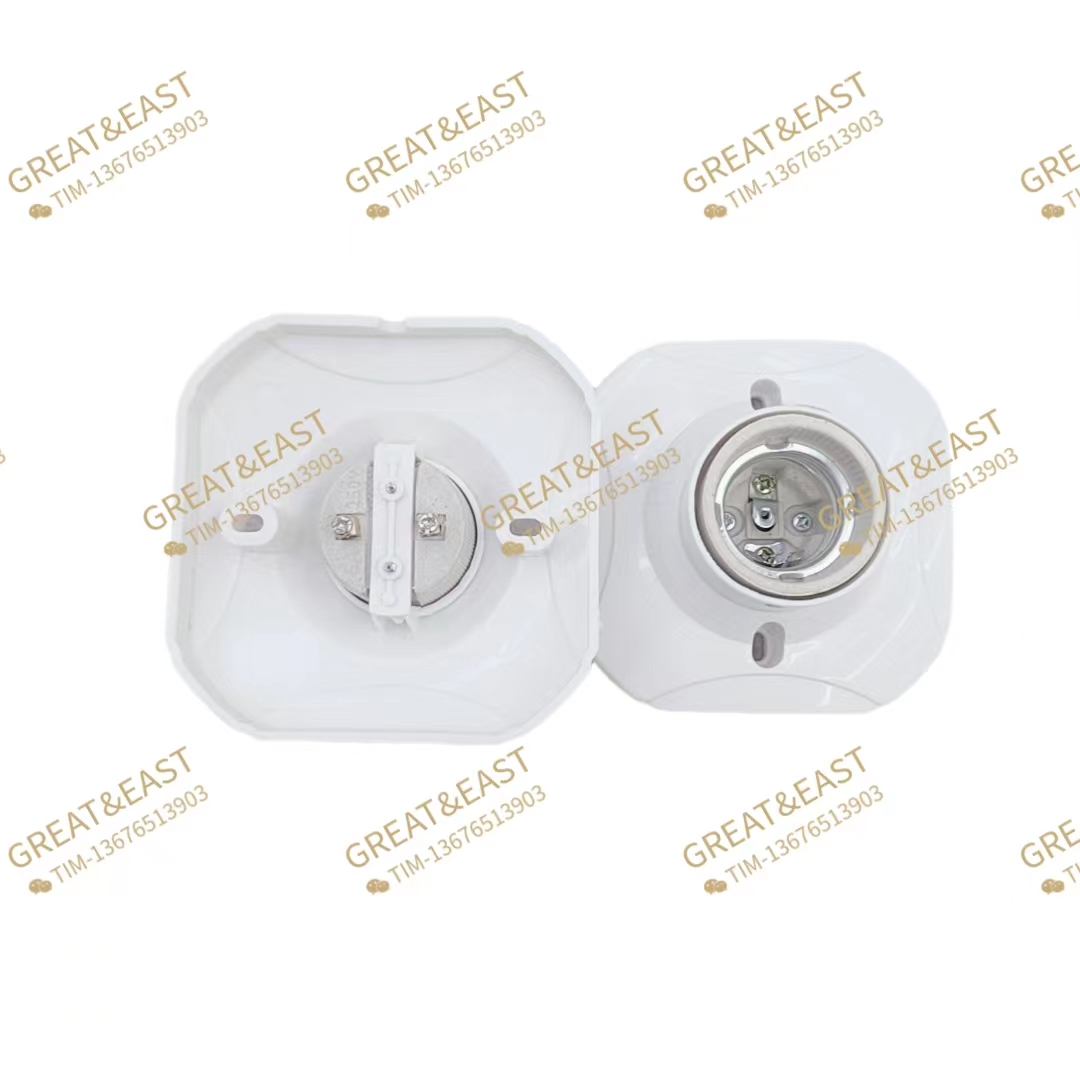 Quadrilateral plastic roof lamp cap for electrical products details Picture