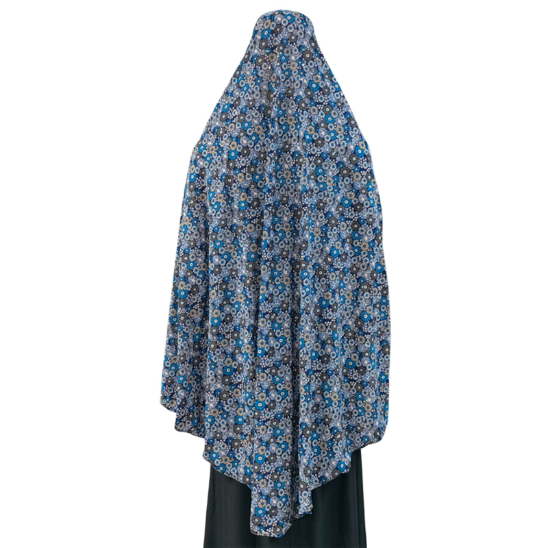 New fashionable and best-selling women's large-sized Muslim headscarf with printed floral patterns from the Middle East, Europe and America Item Picture