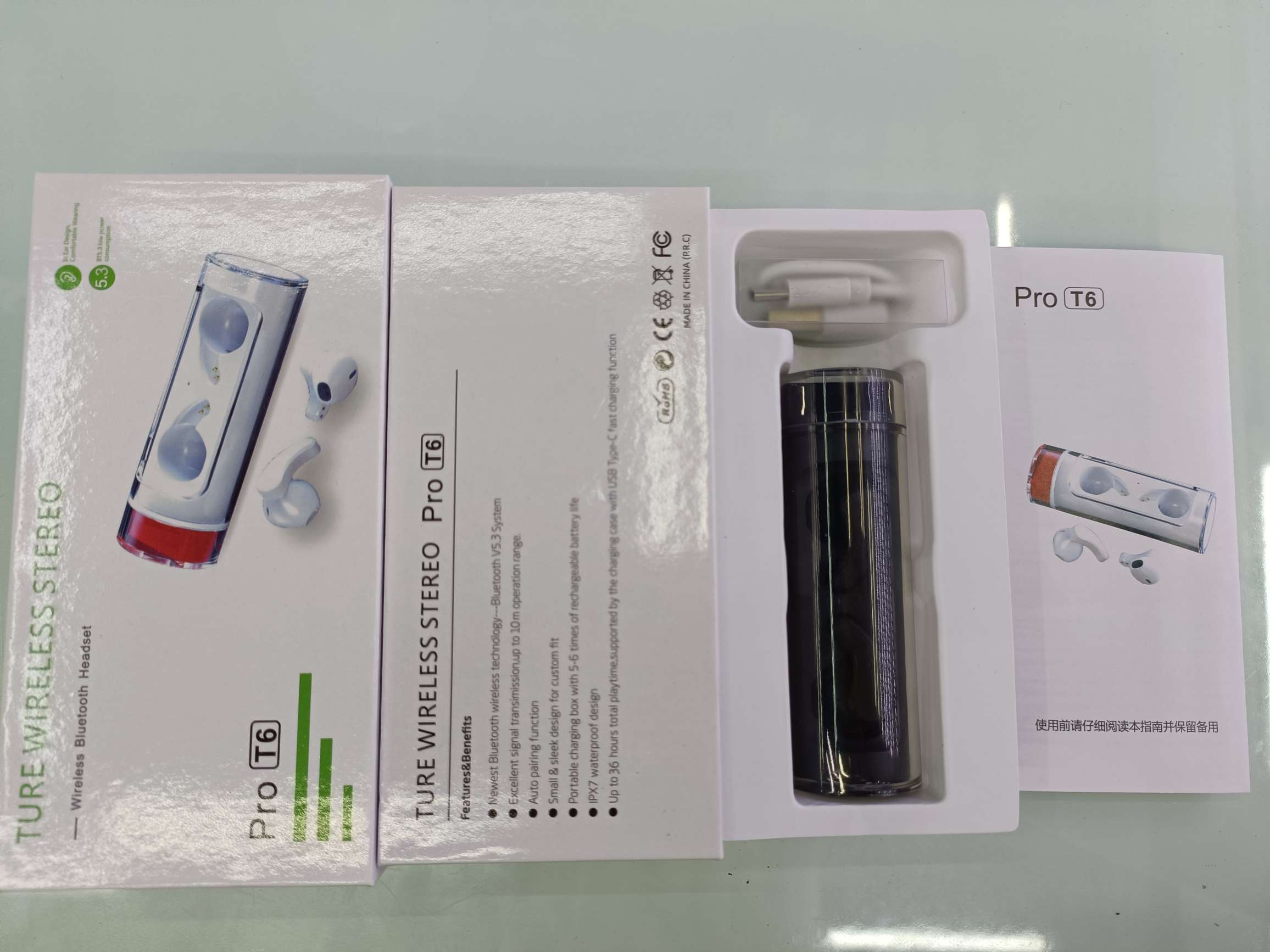 ProT6 Rotary cockpit Bluetooth headset full figure