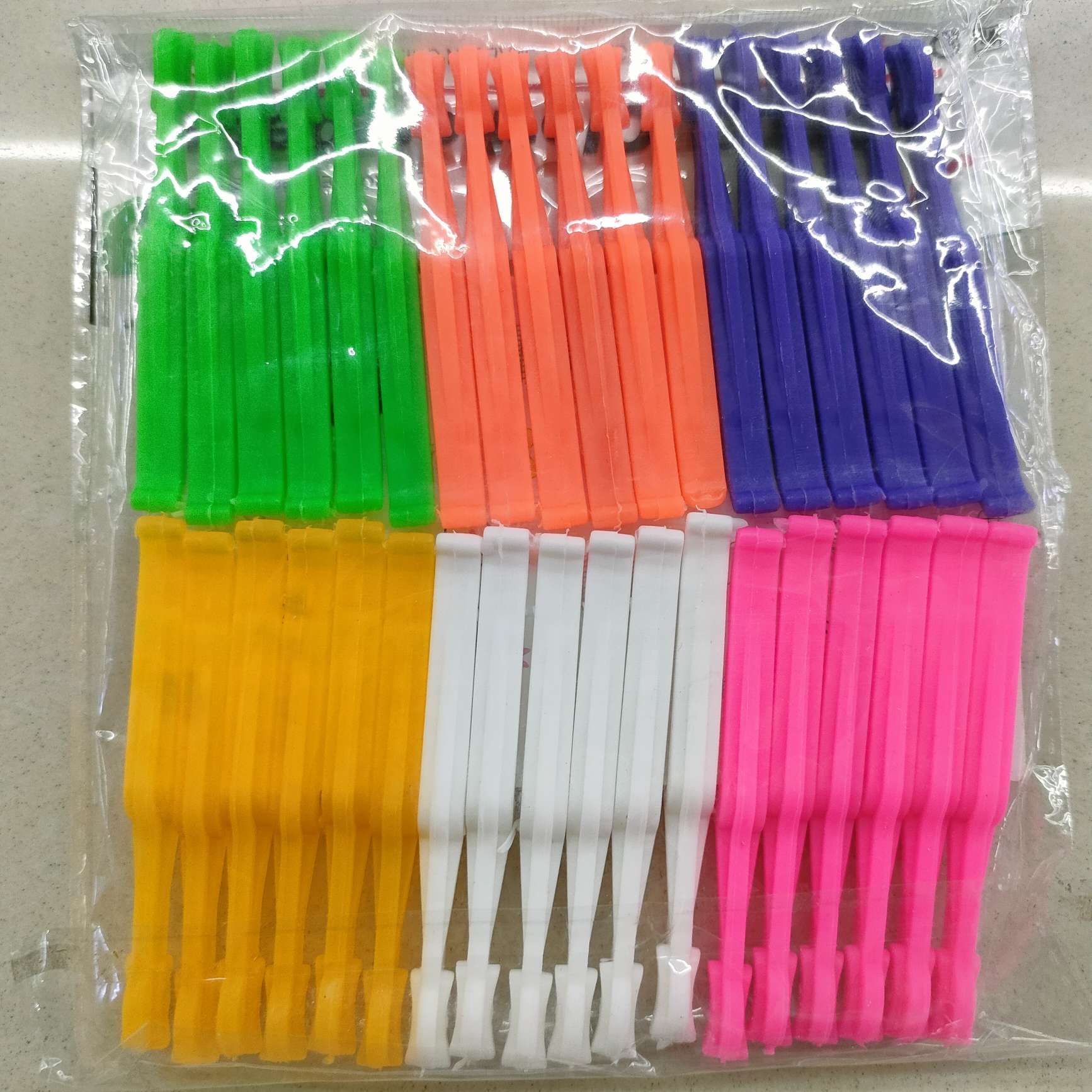 Wholesale multi-functional plastic clips, food bag storage clips, factory direct sales, six colors details Picture