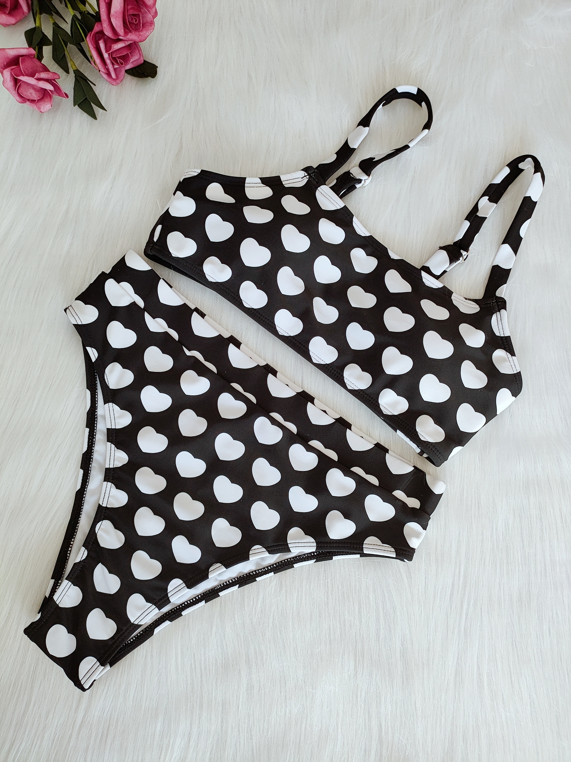 European and American wave point small fresh bikini 2231