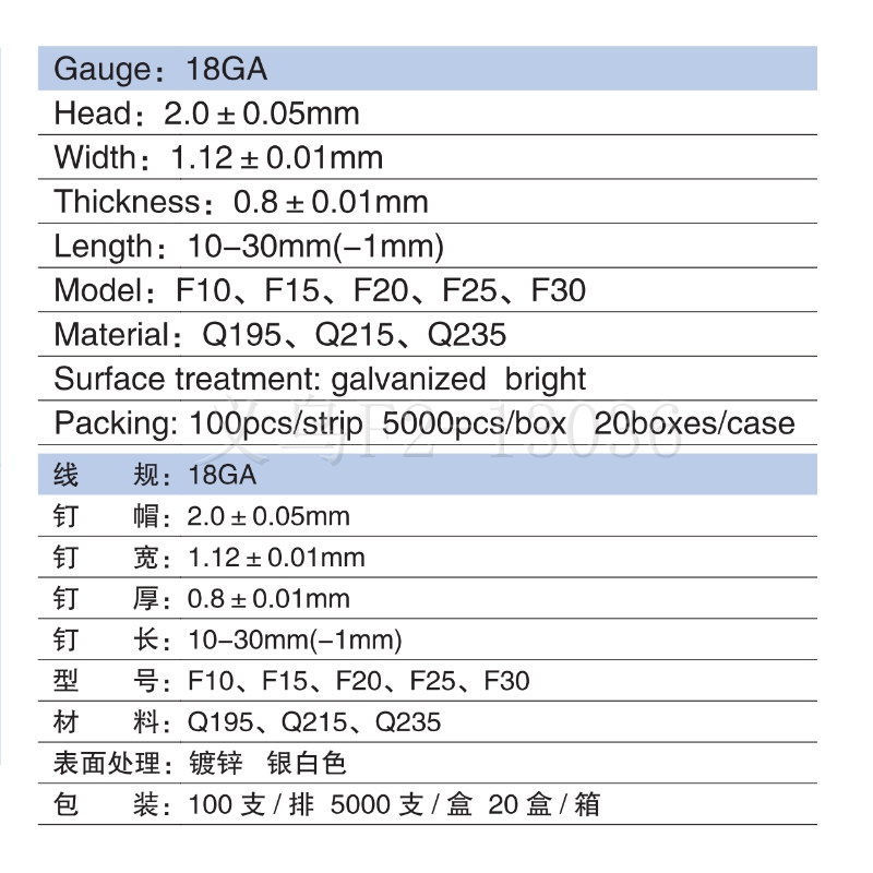 F钉/T钉ST钉/F型气钉/沙发厂专供产品图