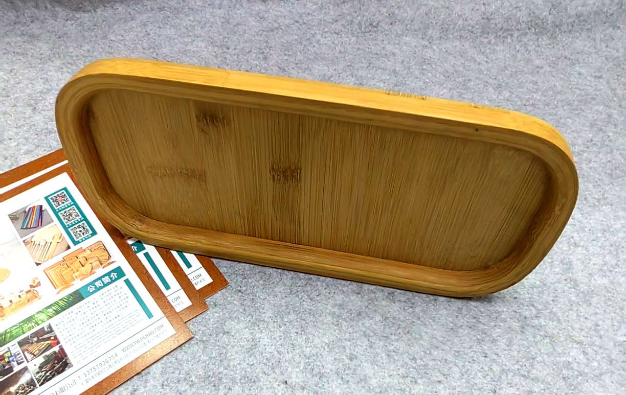 Jiehao Bamboo and Wood Japanese-style bamboo and wood trays, round wooden plates, dinner plates, bamboo tea trays, wooden fruit trays for restaurants and hotels, teapot trays detail image 3