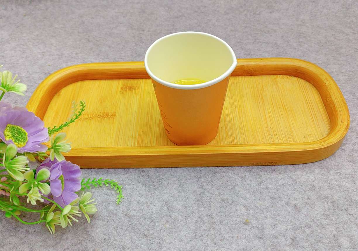 Jiehao Bamboo and Wood Japanese-style bamboo and wood trays, round wooden plates, dinner plates, bamboo tea trays, wooden fruit trays for restaurants and hotels, teapot trays detail image 4