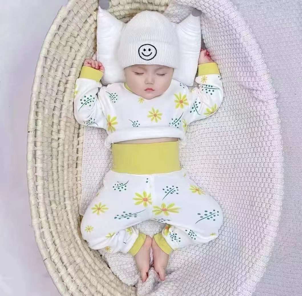 秋冬款 
宝宝保暖纯棉套装 
四个码子 66-73-80-90 
一手四套起批详情图1