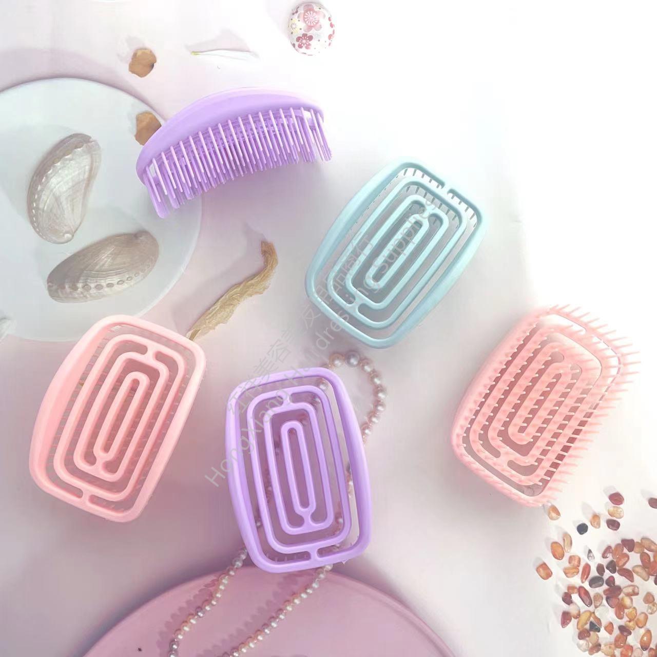 Shower shampoo Brush candy color massage comb Personal care clean shampoo hair grooming hair magic multi-functional hair comb thumbnail