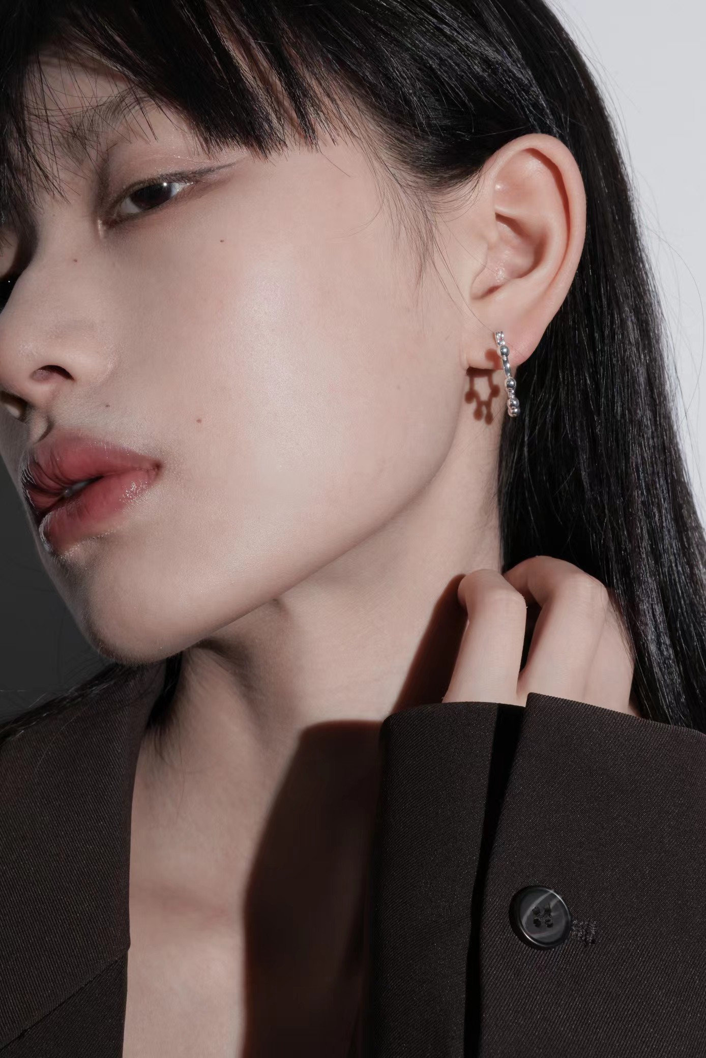 S925 Thai Silver Version Premium Earring Buckle details Picture