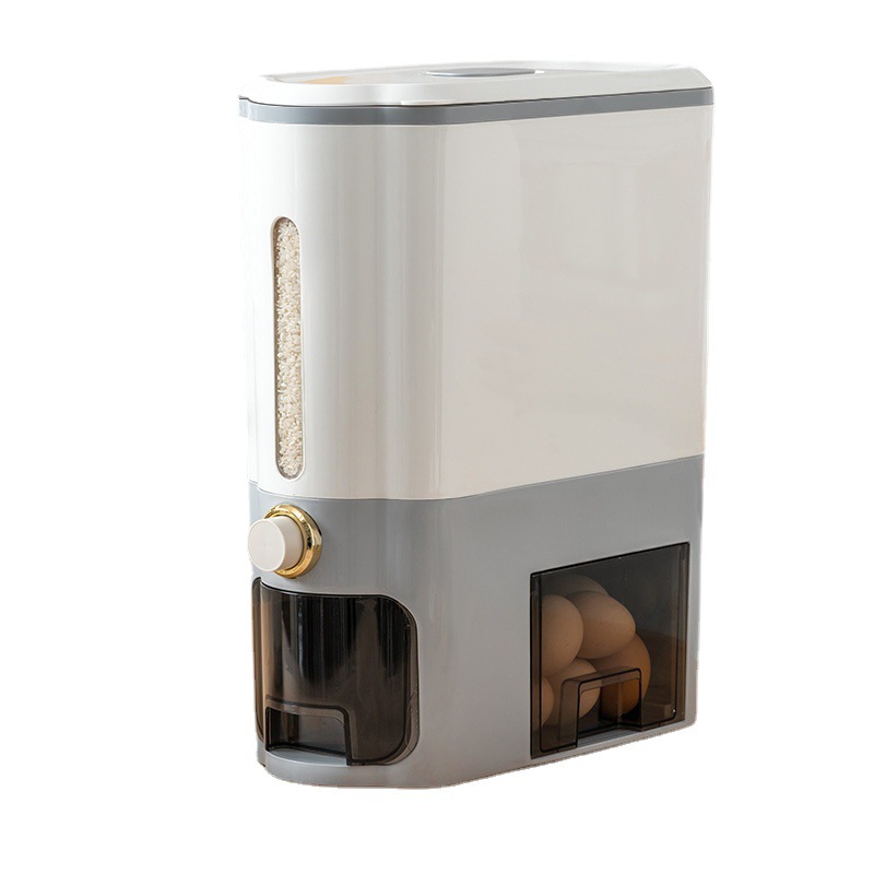 The sew-type household rice bucket, moisture-proof and insect-proof sealed jar, five-grain storage box, 22-jin grain press-type rice jar Application Scenario