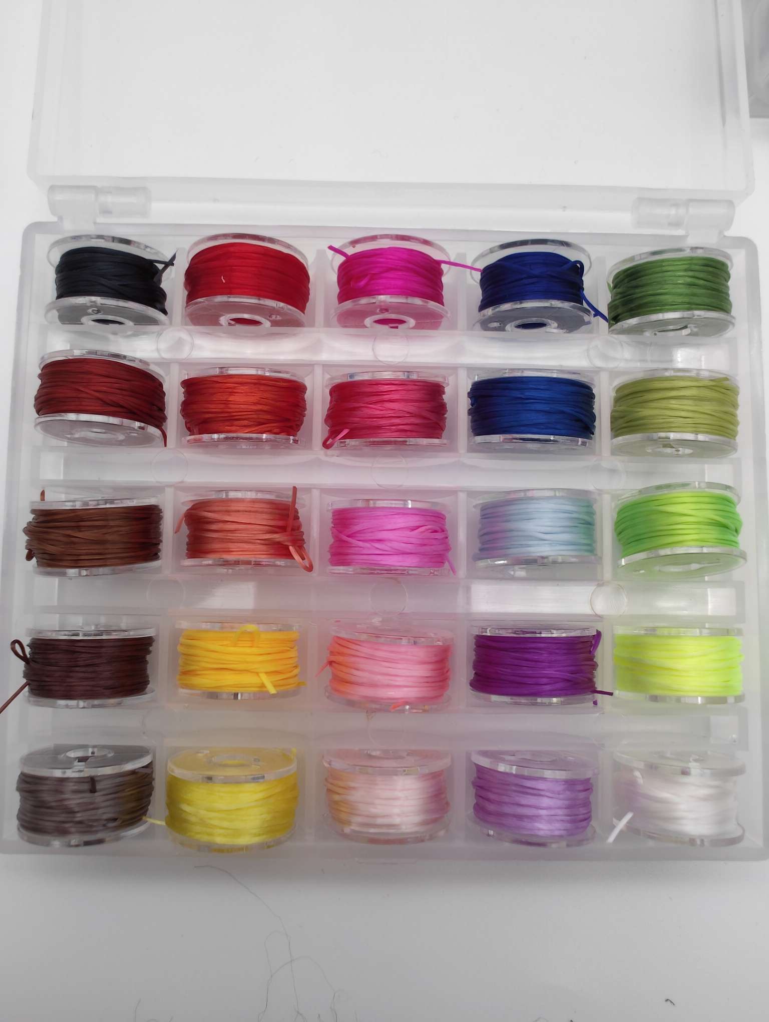 A box of 25 rolls of imported Duke line, mixed color diy handcrafted detail image 3