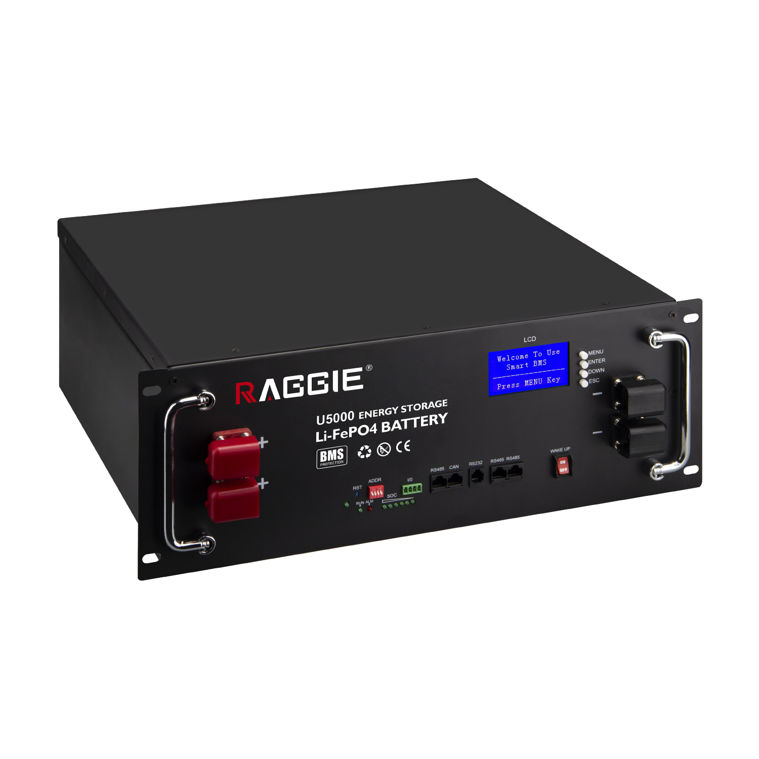 Raggie 48V 51.2V 200Ah Lithium Battery Lithium Iron Phosphate Battery Storage details Picture