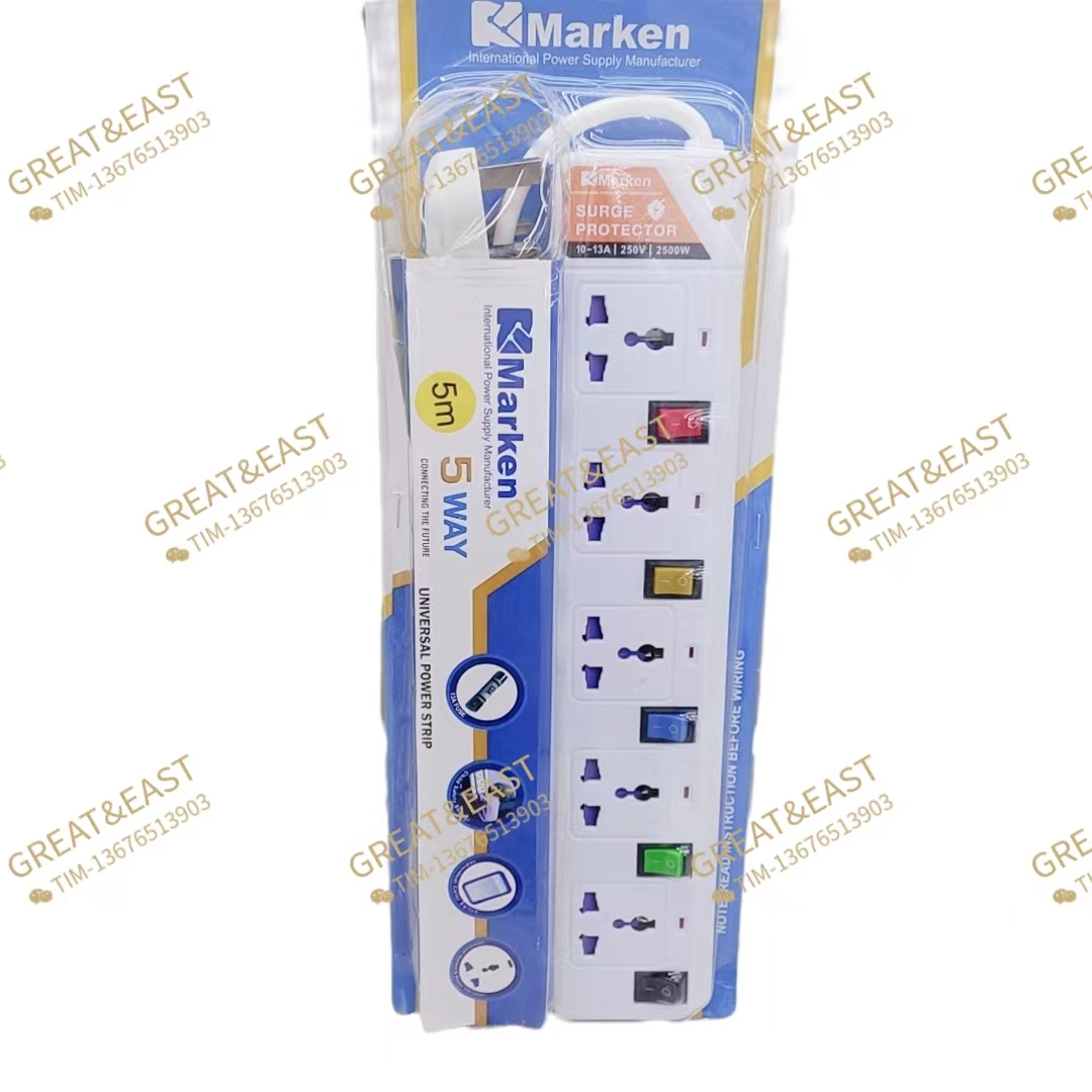 British-style multi-functional power strip for electrical products
