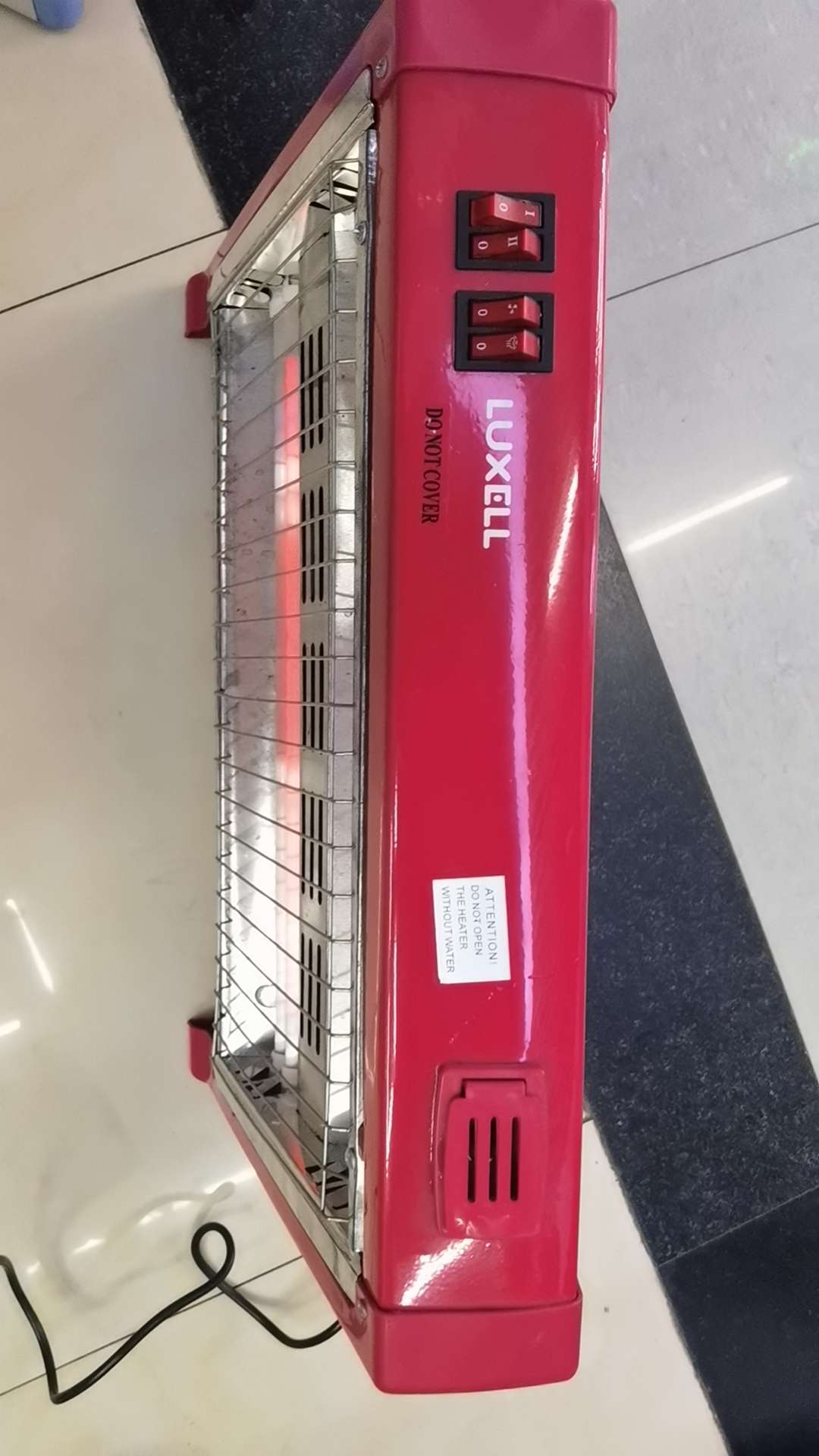Quartz tube heating band falls into the safety switch with water addition and humidification function 1500w household heater details Picture