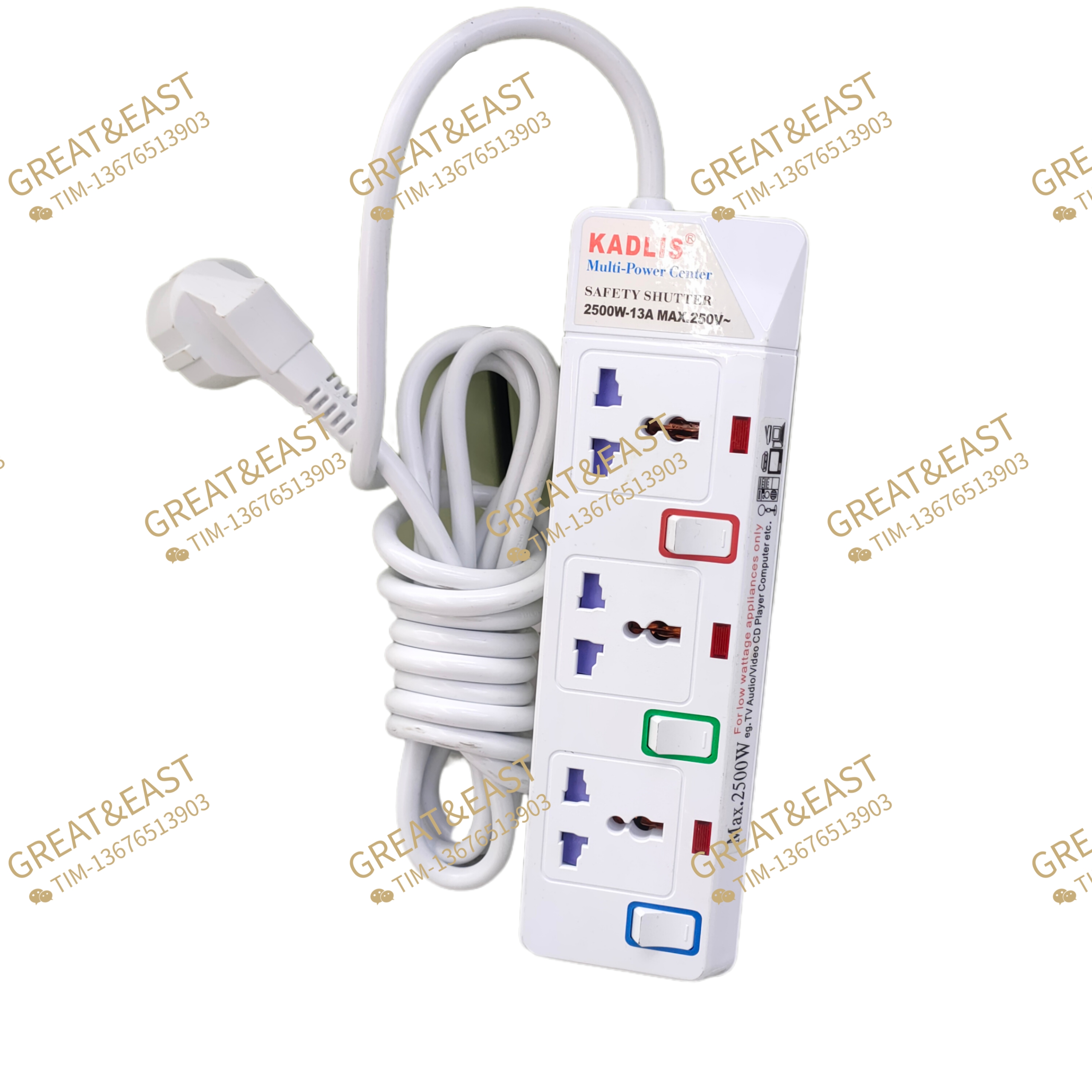 European-style multi-functional power strip for electrical products Item Picture