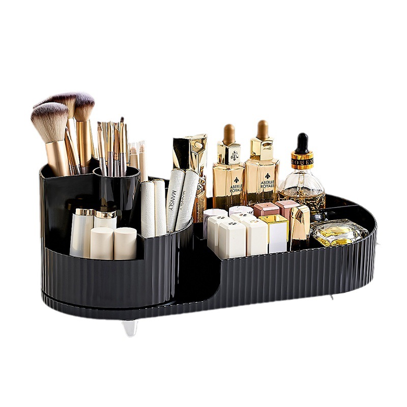 Makeup Storage Dresser Desktop Large Capacity Makeup Brush Lipstick Eyeshadow Powder Puff Shelf Specification drawing