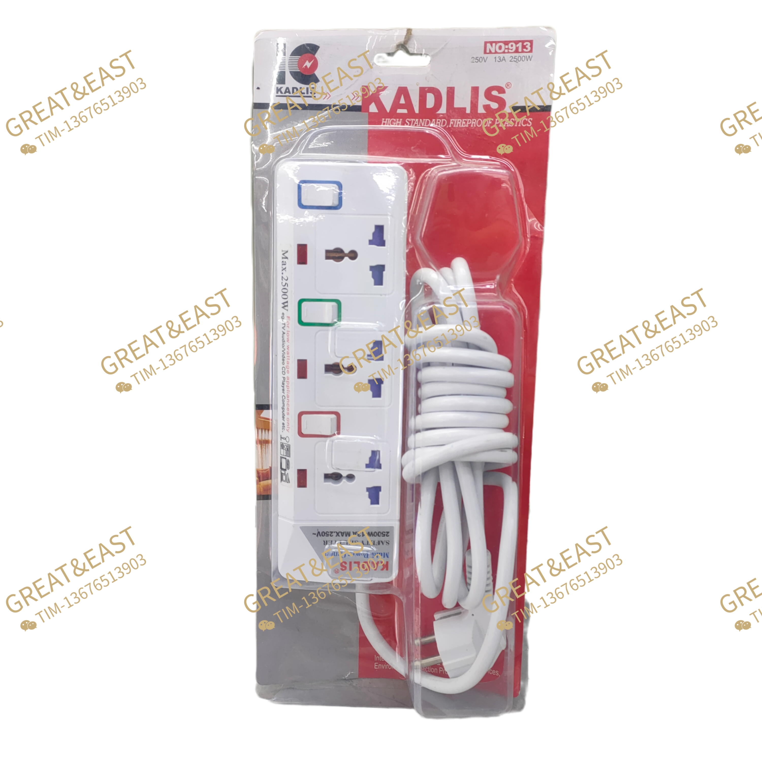 European-style multi-functional power strip for electrical products details Picture