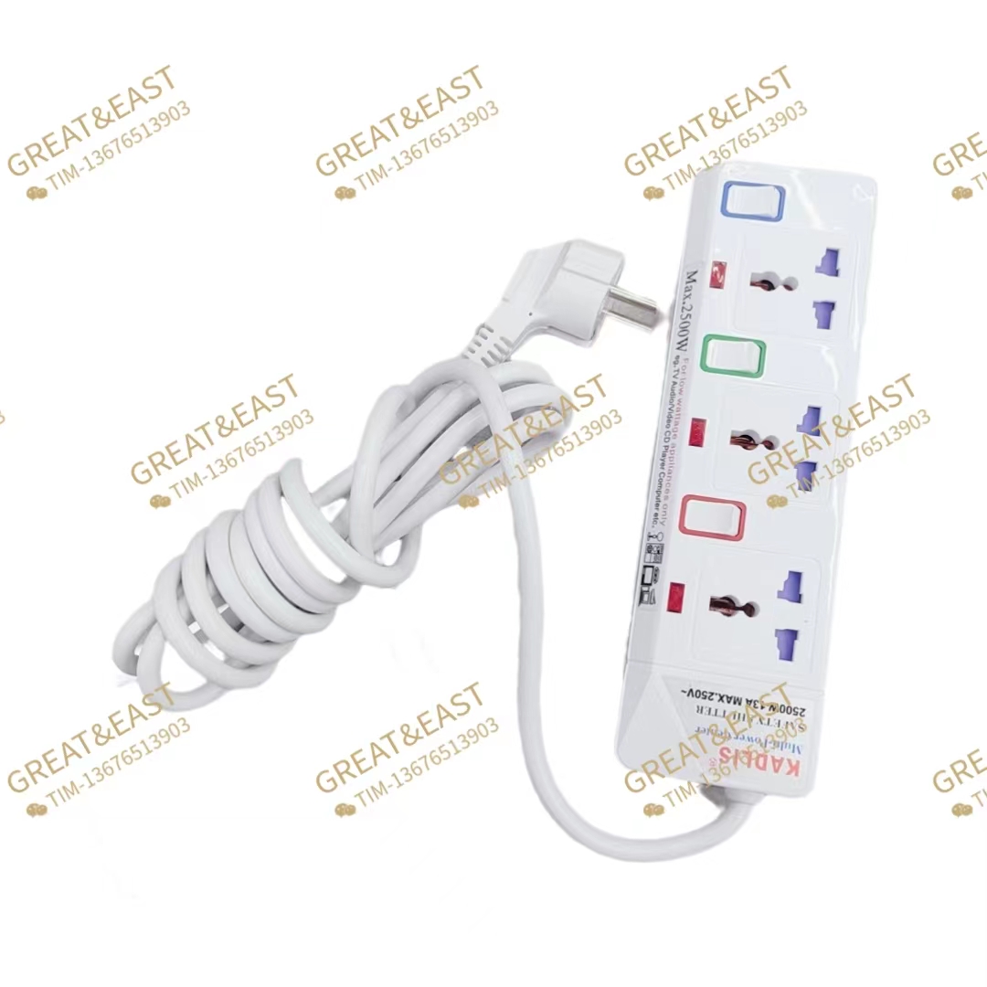 European-style multi-functional power strip for electrical products Specification image