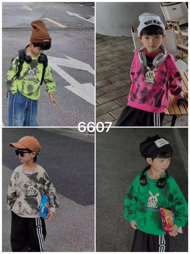 秋款上新/宝宝/圆领卫衣白底实物图