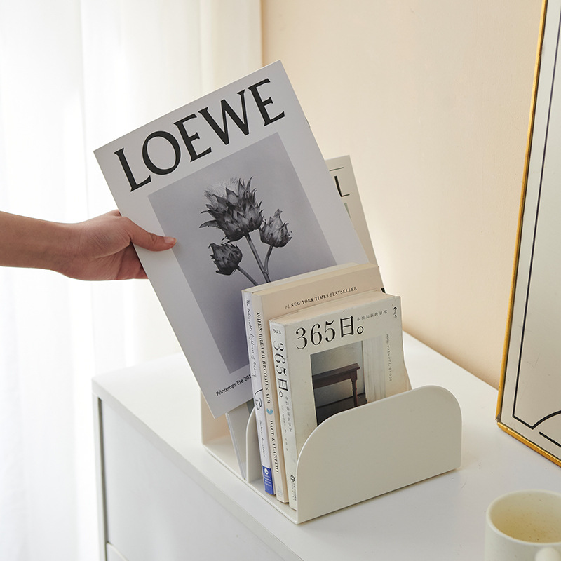 Bookstand, reading rack, book holder, table, bookshelf, desktop, fixed book storage wonder, partition board, desk stand, class details Picture