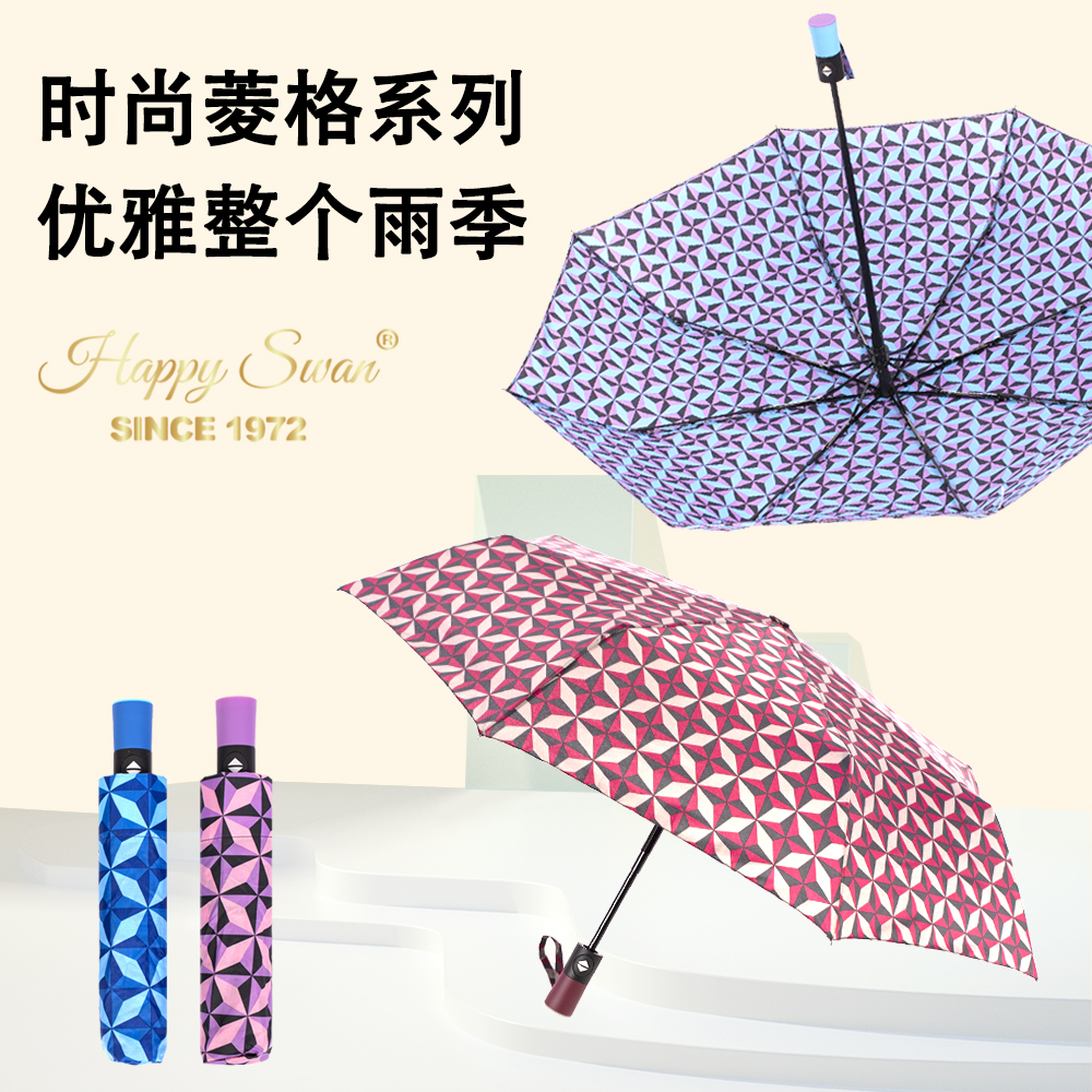 Wholesale of 3561 fully automatic three-fold umbrellas for foreign trade, diamond-shaped umbrellas and manual three-fold umbrellas Specification drawing