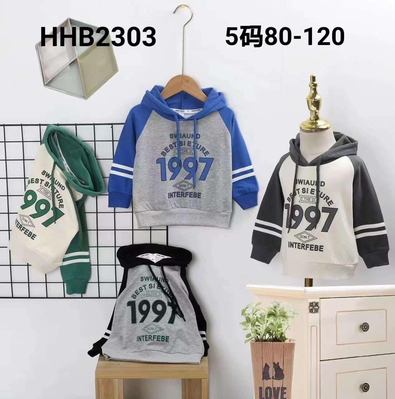 秋款帽子衫全包领 五个码子 80-90-100-110-120产品图