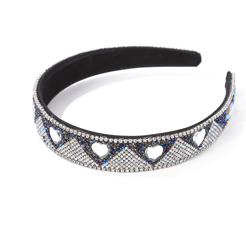 Temperament Full Drill Wide Edge Pressure Headband Cross-Border Goods Source Europe And The United States Fashion Sense Manufacturers Wholesale Item Picture