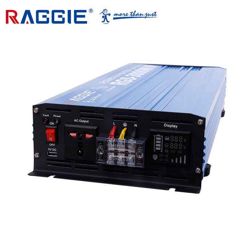 Raggie Pure Sine Wave Solar Inverter Truck 12V 24V 48V To 220V3000w Specification drawing