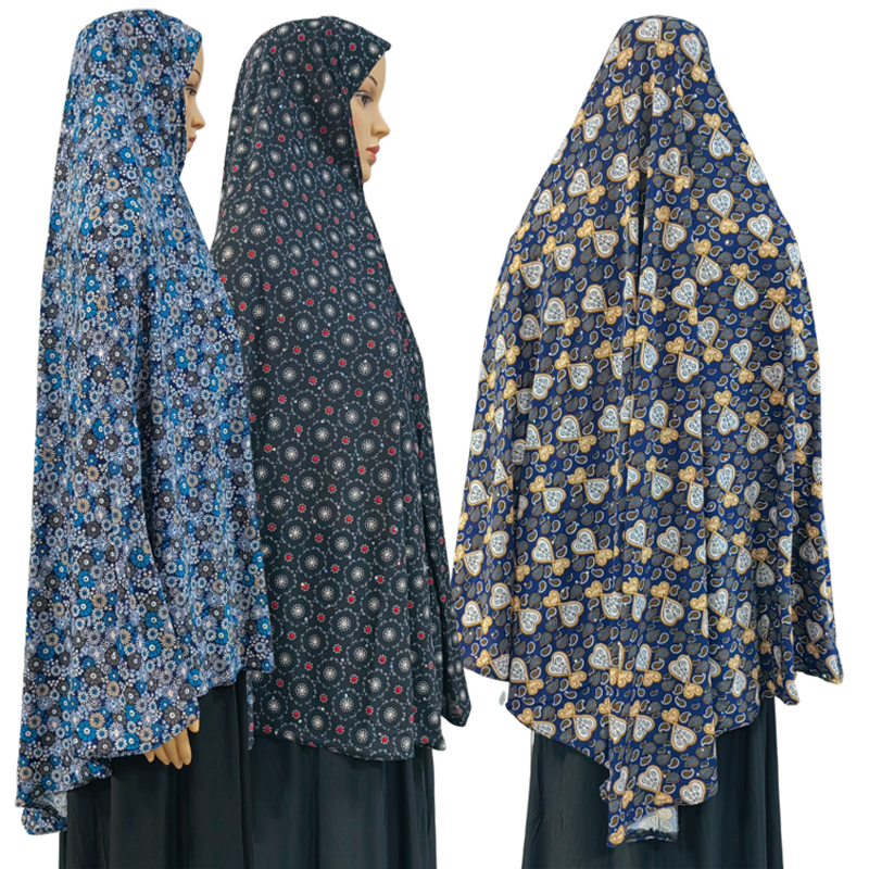 New fashionable and best-selling women's large-sized Muslim headscarves from the Middle East, Europe and America, printed and floral patterns, daily ethnic style
