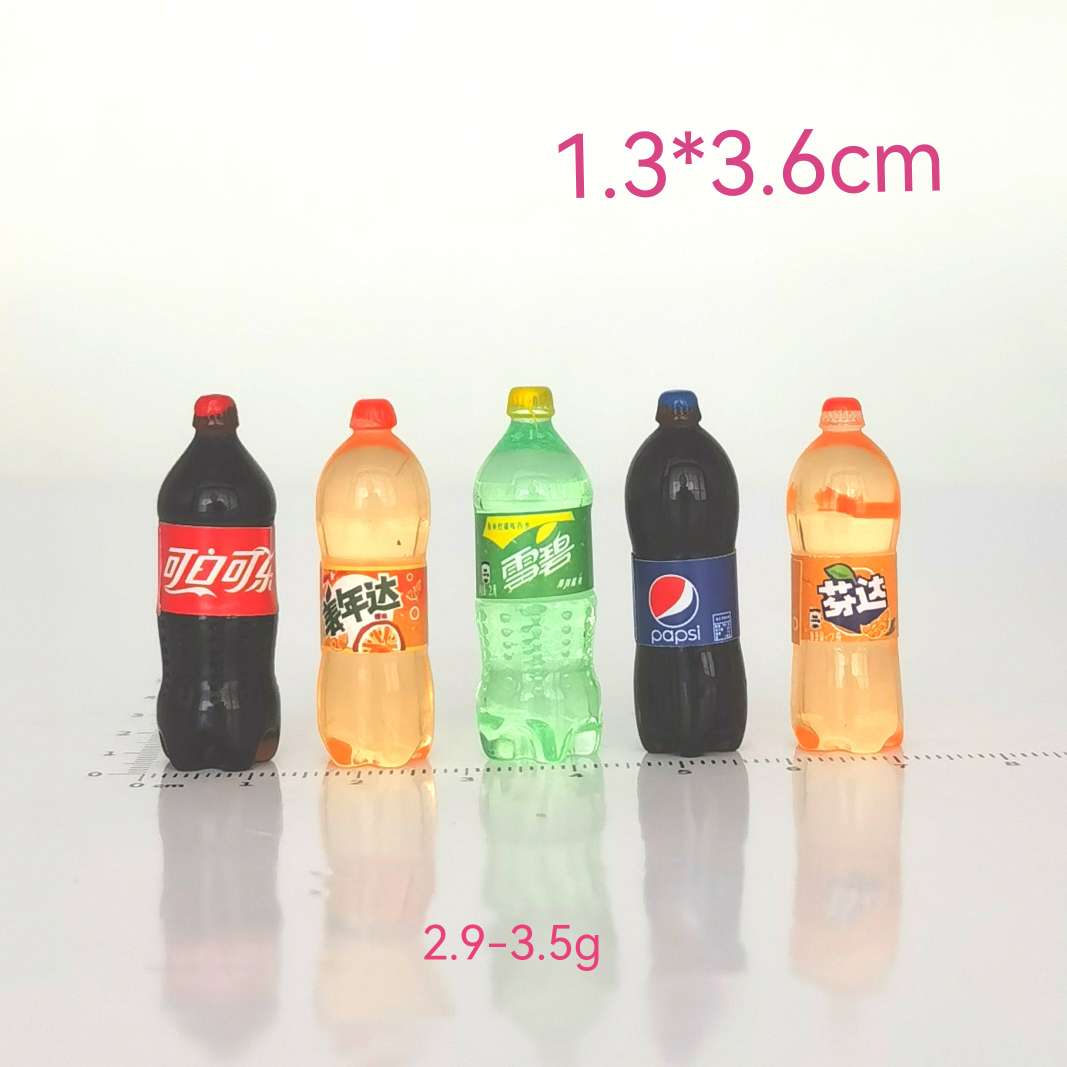 Simulation toys, food toys, ornaments, pendants, Tietiele supermarket, convenience store, cola, Pepsi, Sprite, Fanta, Merinda, diy bottles, wine bottles, beverage bottles detail image 3