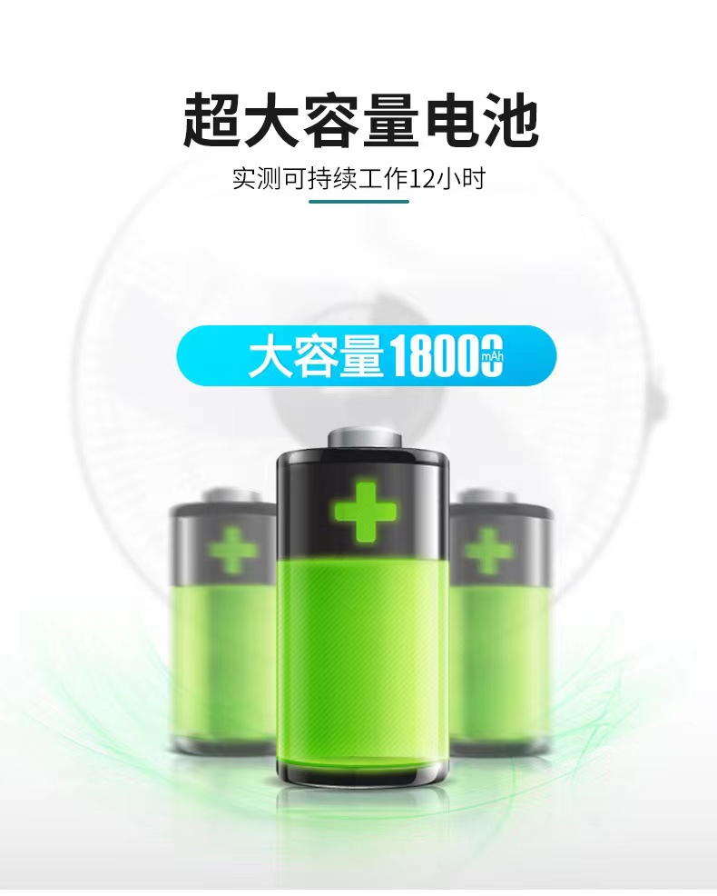 多功能太阳能充电家用户外静音落地太阳能风扇详情6