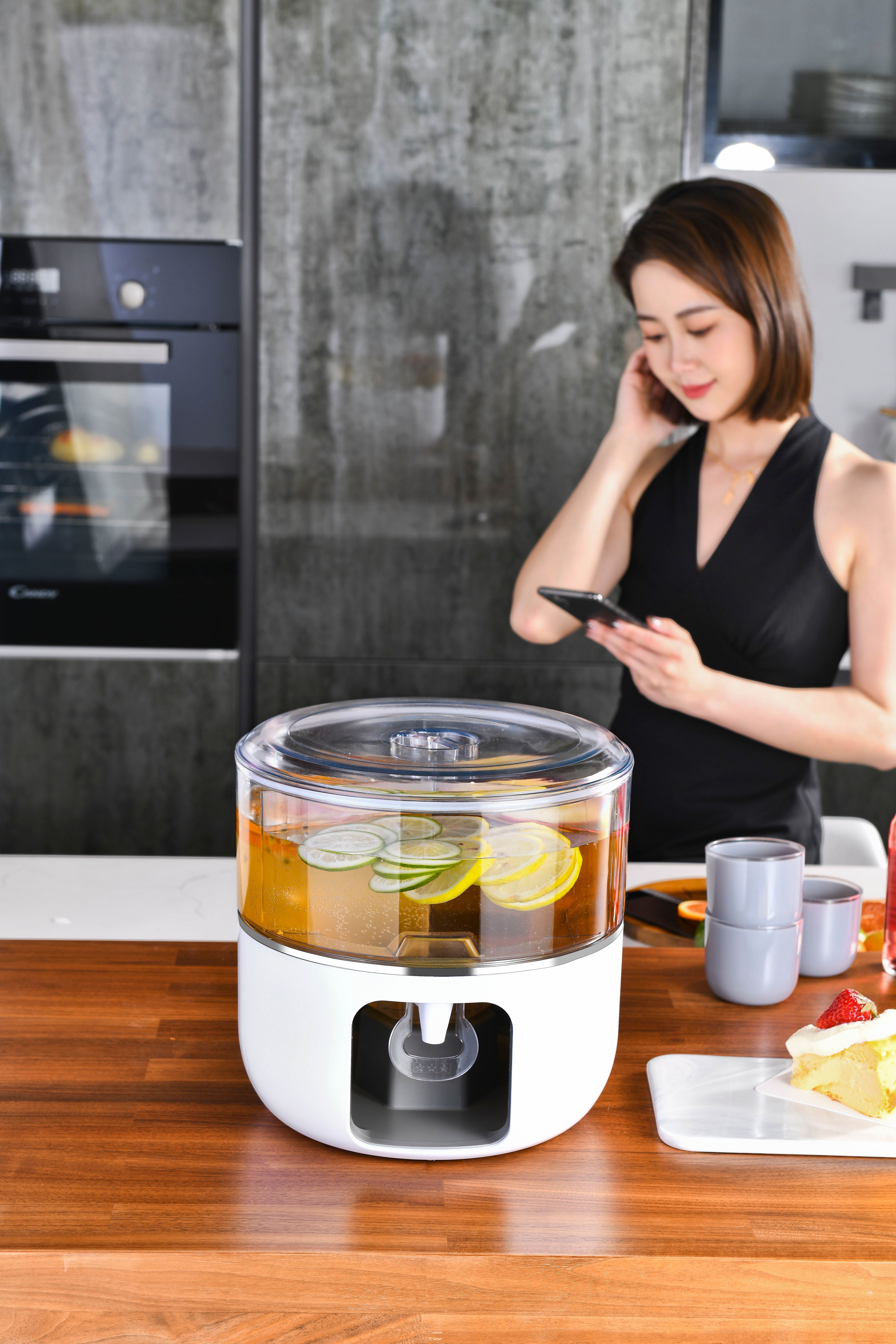 果汁桶耐高温玻璃果汁饮料桶餐厅大容量花茶桶详情图10