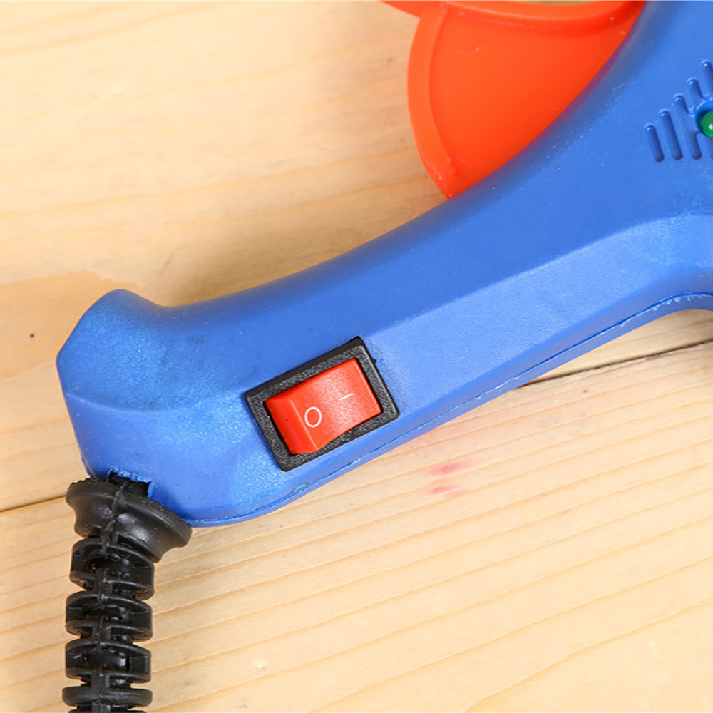 Wholesale Guke blue small glue gun 20W hot melt glue gun with switch ABC-E suitable for 7MM fine glue sticks, factory direct sales details Picture