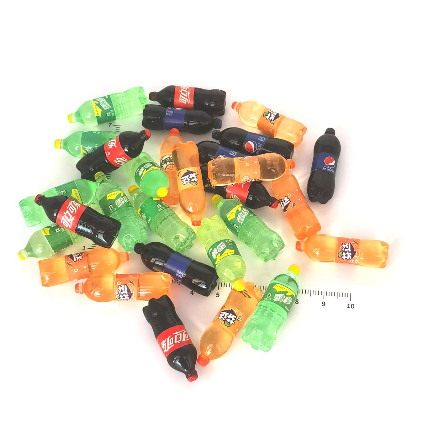 Simulation toys, food toys, ornaments, pendants, Tietiele supermarket, convenience store, cola, Pepsi, Sprite, Fanta, Merinda, diy bottles, wine bottles, beverage bottles