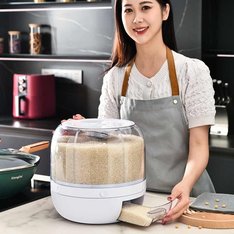 密封罐/米桶/防潮白底实物图