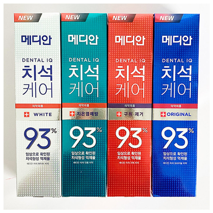 Korean Median 93 toothpaste 120g tube, an imported toothpaste for cleaning and refreshing the mouth