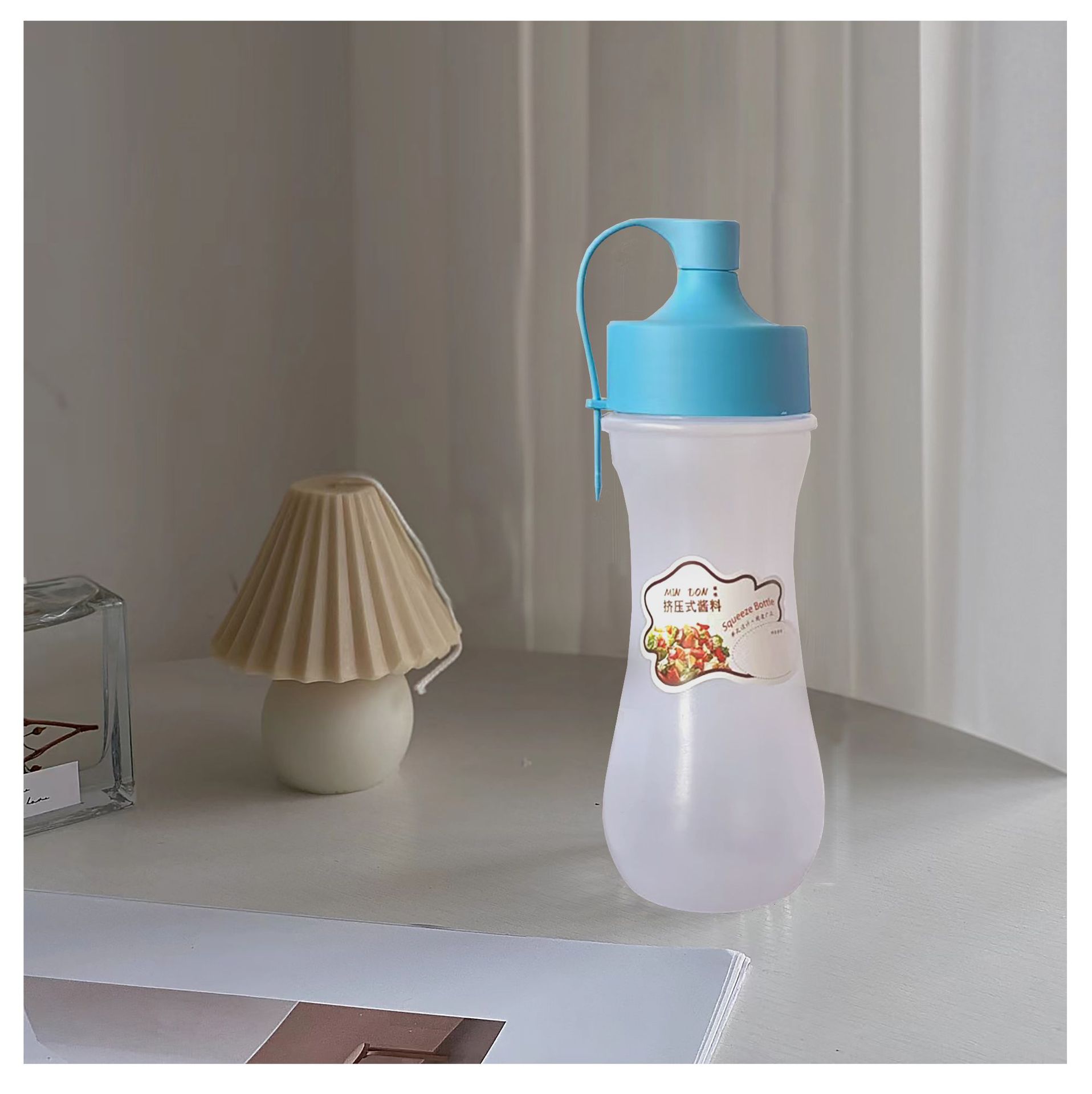 Mindun dispensing bottle extruded plastic honey jar, single-hole extruded sauce bottle, salad tomato sauce seasoning bottle Specification image