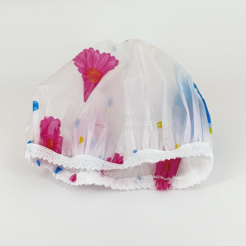 成人防水/双层头套/厨房头套/一次性防水/EVA浴帽/超大号帽产品图