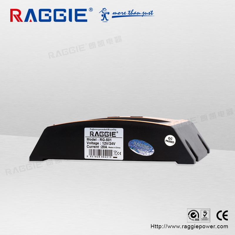 Raggie Rg-501 20A Solar Controller System Fully Automatic Universal 12/24V Specification drawing