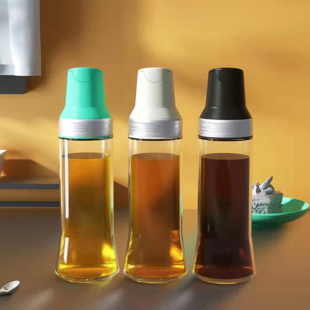 油壶自动开合盖玻璃油壶玻璃调料瓶厨房用品调味瓶油瓶酱油瓶厨房详情图3