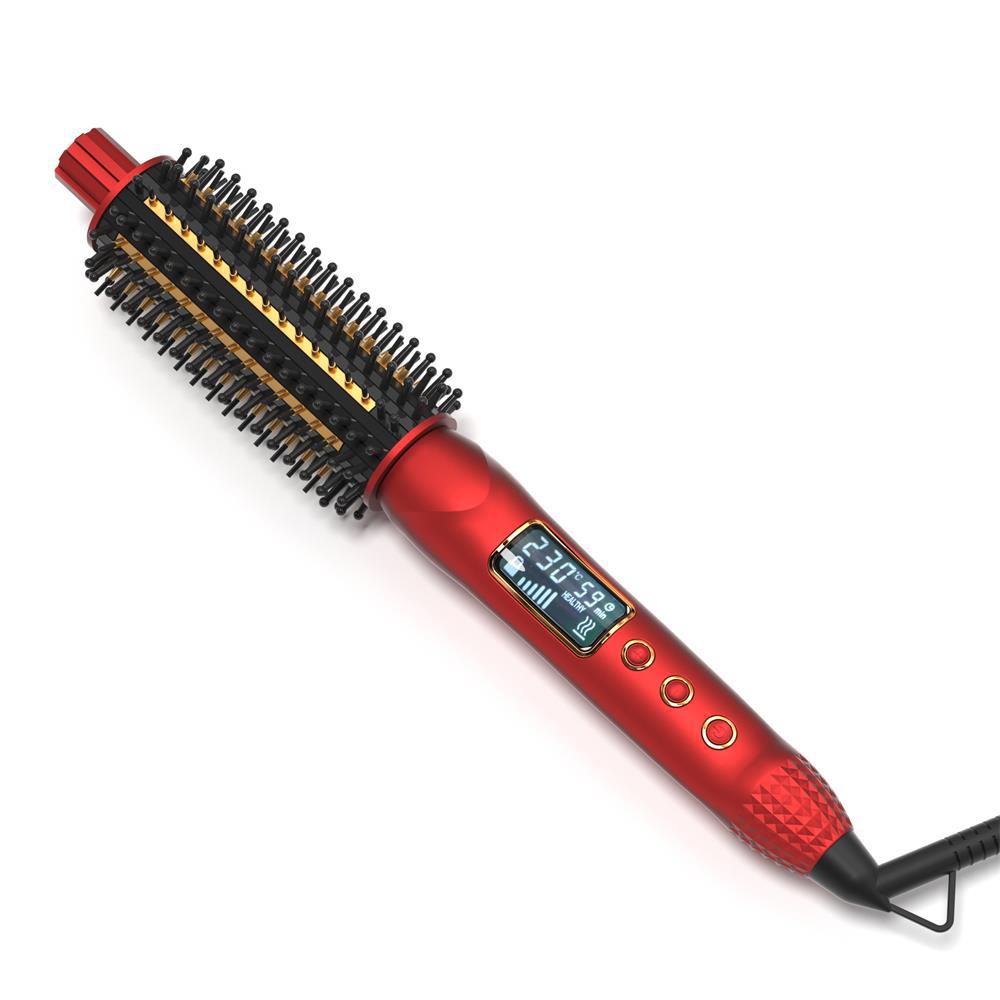 8603A-LX Electric heating Comb, curling and straightening dual-purpose, fluffy perming comb, internal straightening comb, hot curling comb, round comb, electric curling comb Item Picture
