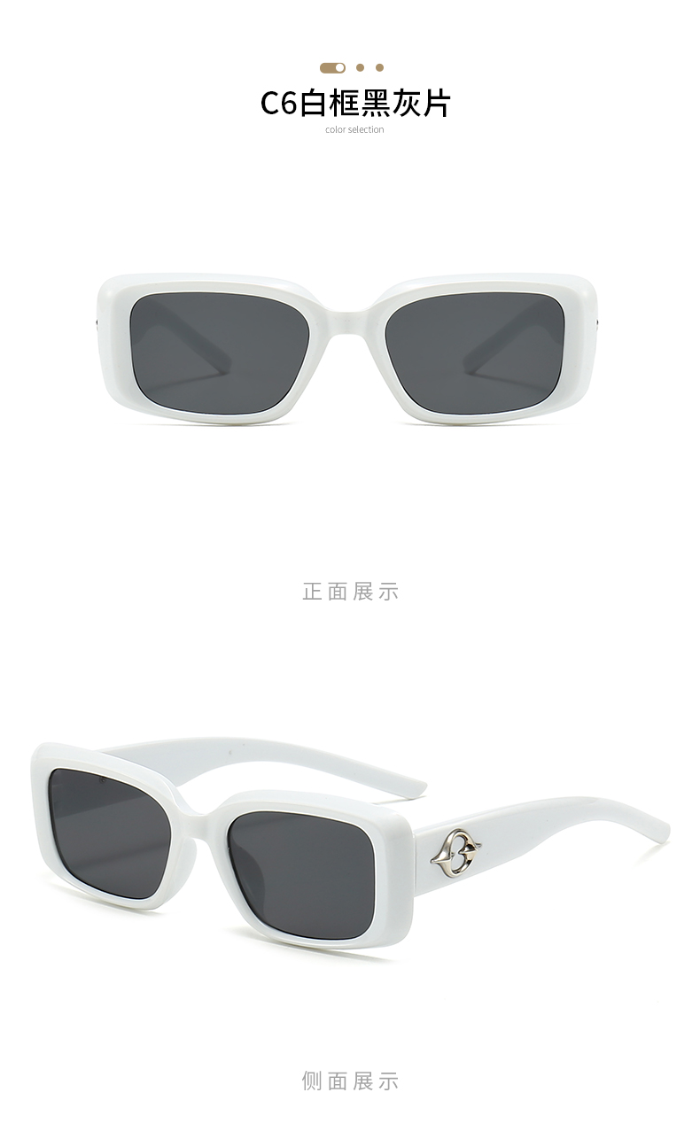 新款时尚潮流欧美跨境猫眼太阳眼镜男女士ins凹造型墨镜5441详情15