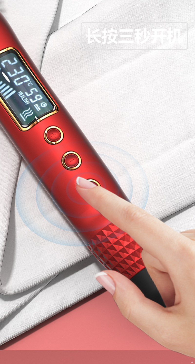 8603A-LX Electric heating Comb, curling and straightening dual-purpose, fluffy perming comb, internal straightening comb, hot curling comb, round comb, electric curling comb pic 4