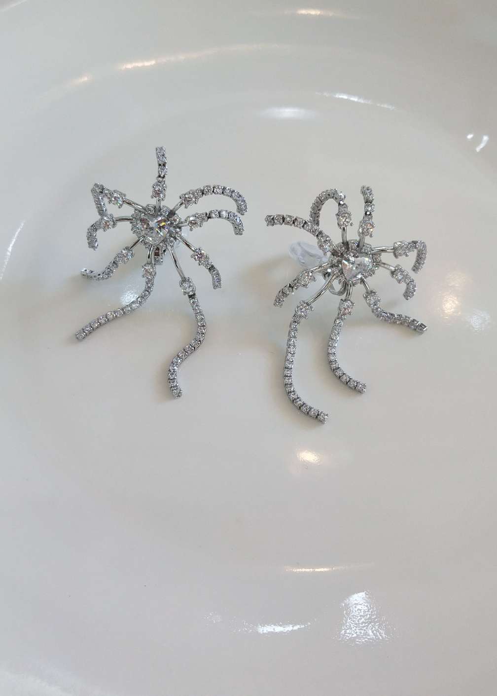 Pendientes con circonitas octopus
