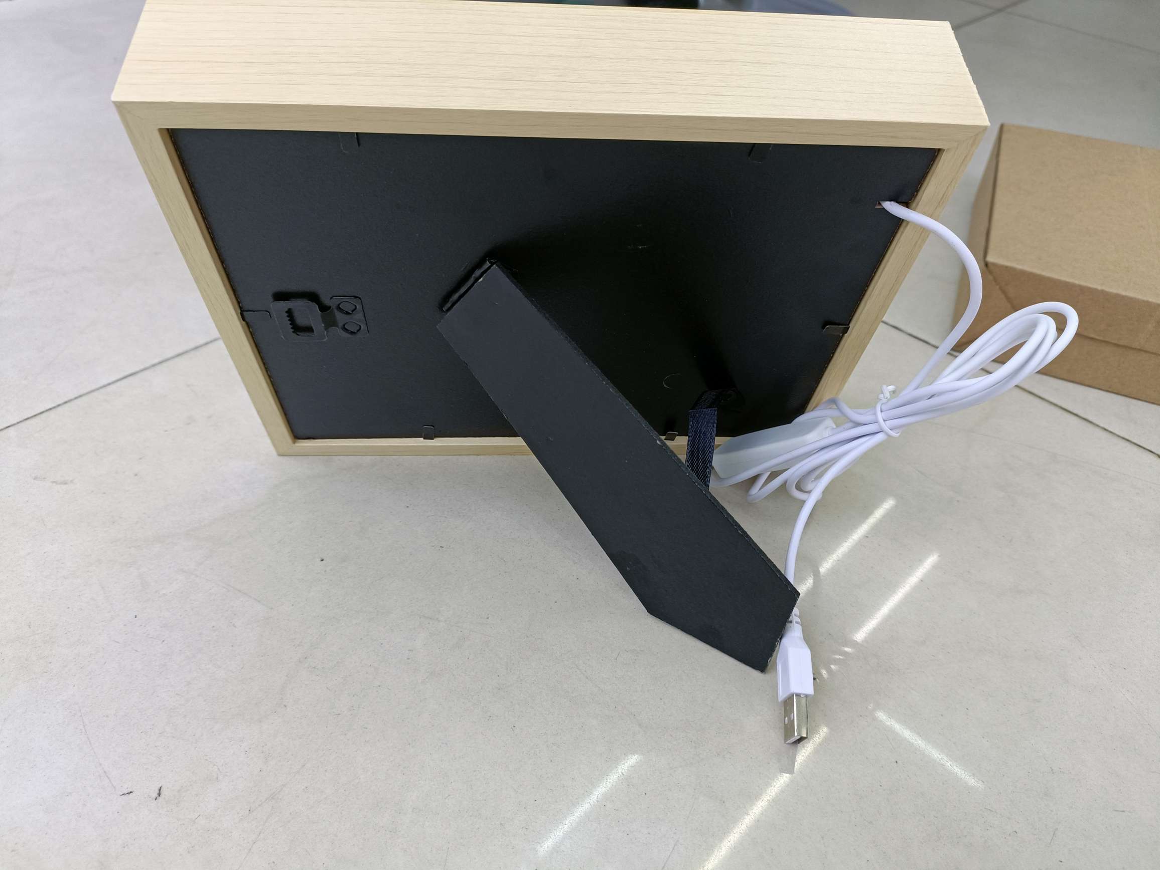 木框灯光画 usb接口 三种灯光  创意灯 图案多详情图5