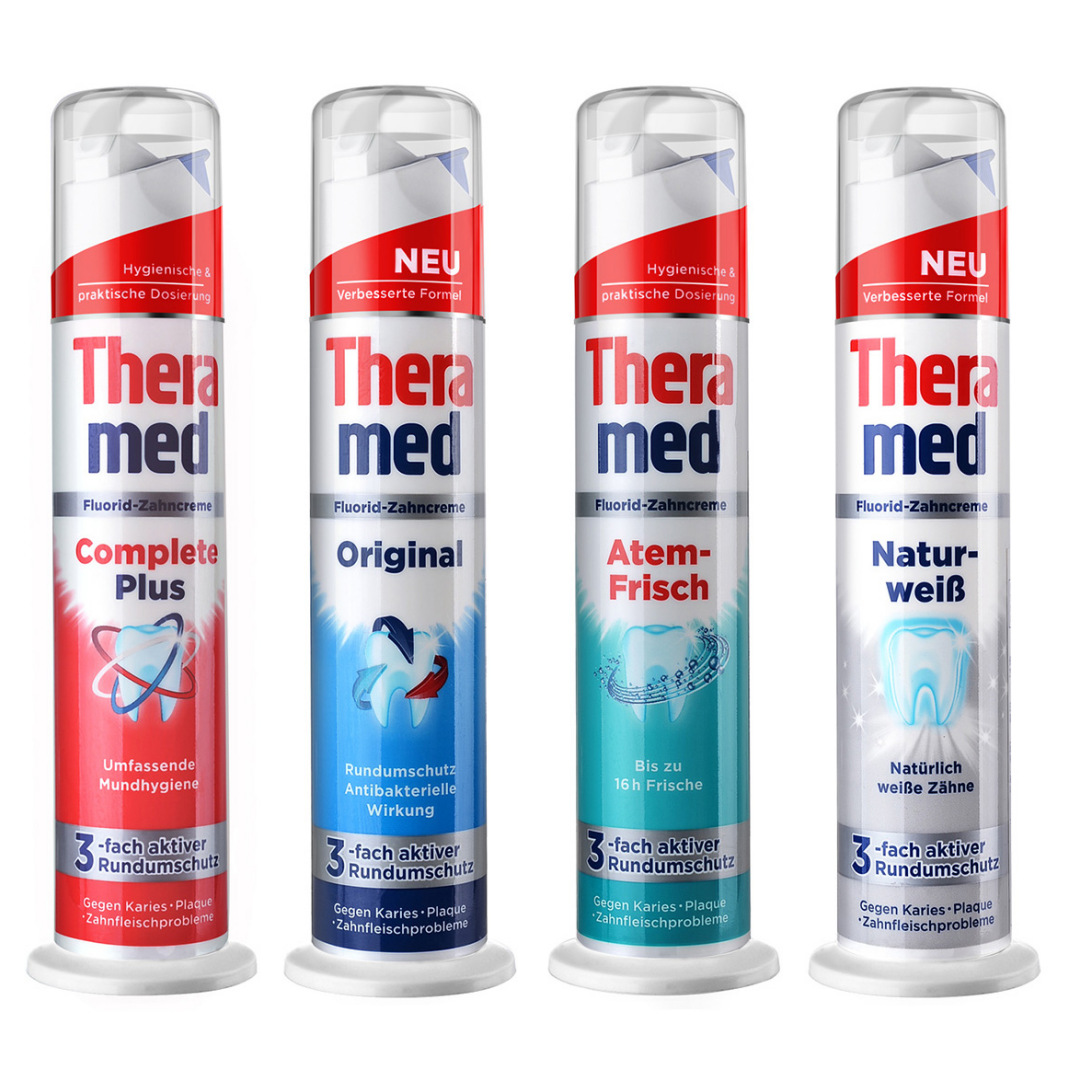 德国 theramed汉高牙膏 站立式亮清洁三重防护牙膏100ML