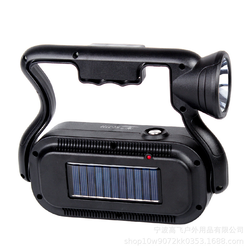 Cross-border high-intensity portable lamp, solar charging camping lamp, outdoor emergency flashlight, portable camping construction site lighting lamp Application Scenario