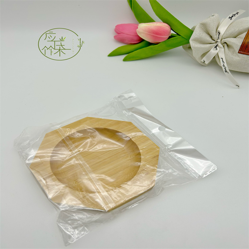 竹制烟灰缸烟灰收纳盒八角方形酒店家用餐厅简约烟缸详情5